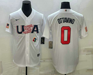 Men's USA Baseball #0 Adam Ottavino 2023 White World Baseball Classic Stitched Jersey,We sell and wholesale Men's USA Baseball #0 Adam Ottavino 2023 White World Baseball Classic Stitched Jersey on line form chian!